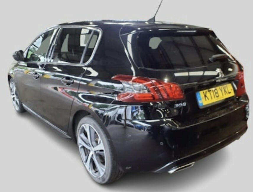 Peugeot 308 1.5 Bluehdi Gt Line Hatchback E Black #4