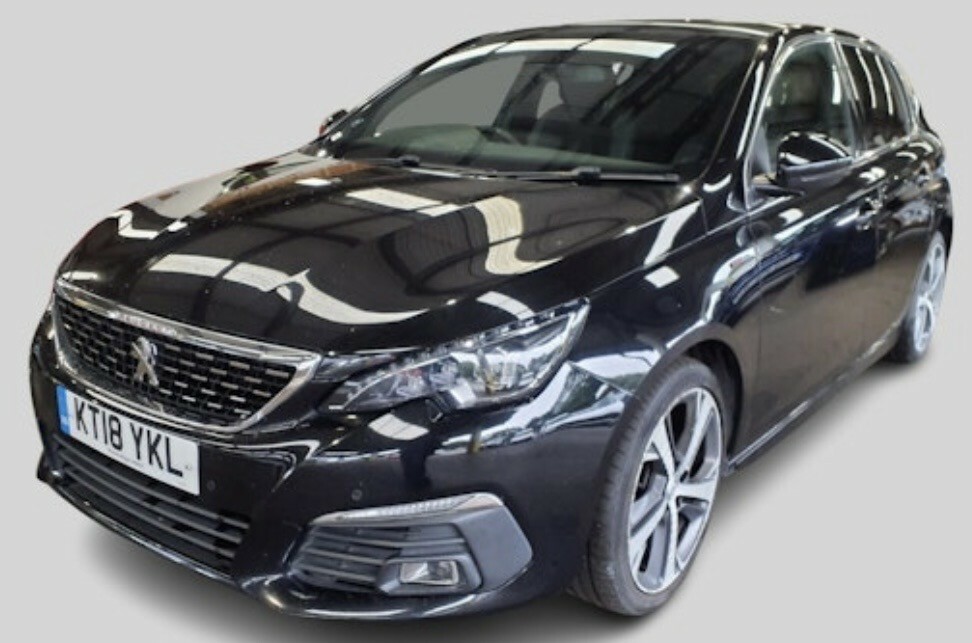 Peugeot 308 1.5 Bluehdi Gt Line Hatchback E Black #2