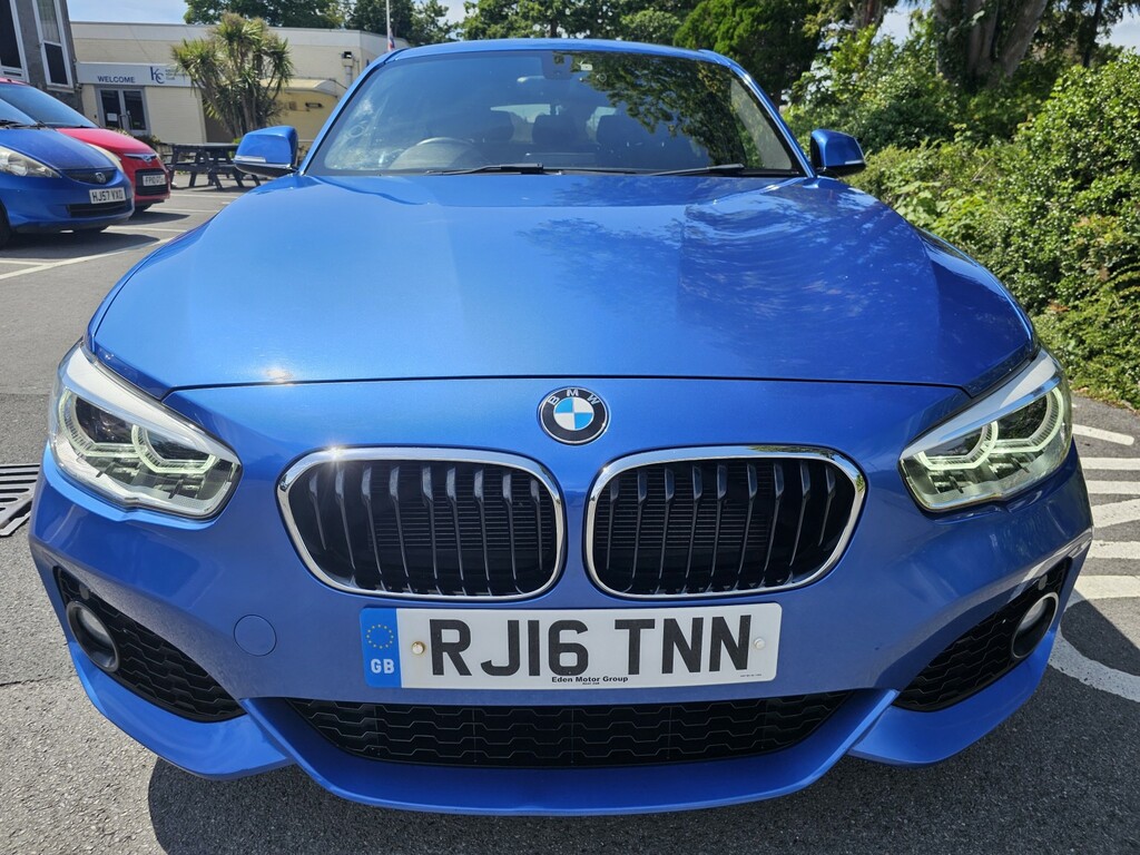 BMW 1 Series 1.5 116D M Sport 5-Door 2016 RJ16TNN Blue #3