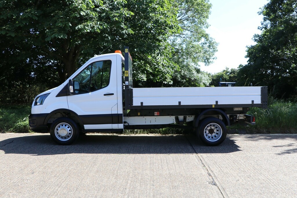 Ford Transit Custom 2.0 130Ps 350 Ecoblue Leader Tipper Rwd L2 Euro 6 HJ72UZM White #2