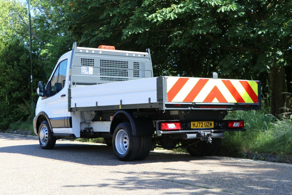 Ford Transit Custom 2.0 130Ps 350 Ecoblue Leader Tipper Rwd L2 Euro 6 HJ72UZM White #4