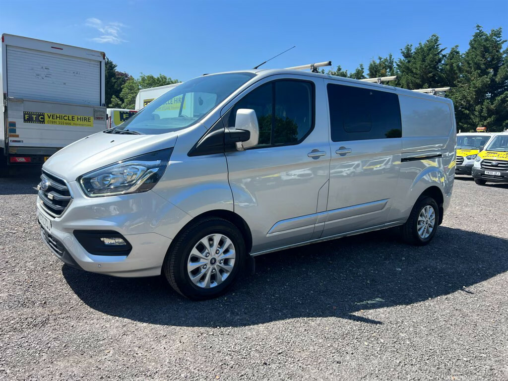Ford Transit Custom 2.0 Ecoblue 130Ps Low Roof D Cab Limited Van Panel Silver #3