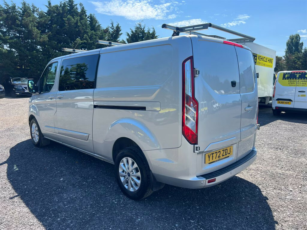 Ford Transit Custom 2.0 Ecoblue 130Ps Low Roof D Cab Limited Van Panel Silver #6