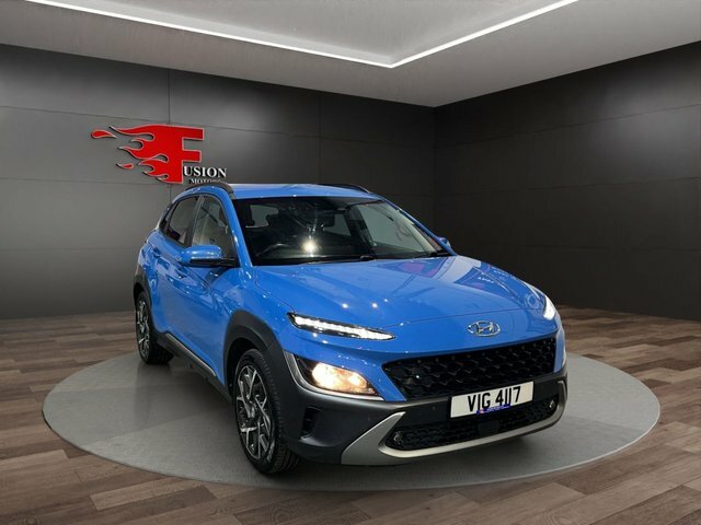 Hyundai Kona 1.6 H-gdi Premium Suv Hybrid Dct Euro 6 VIG4117 Blue #3