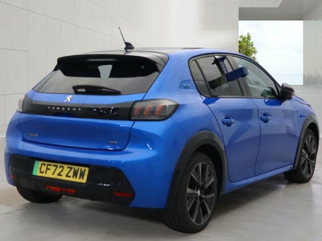 Peugeot e-208 50Kwh Gt Hatchback 7Kw Charger Blue #3