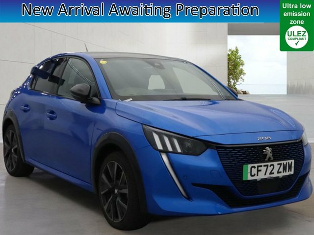 Peugeot e-208 50Kwh Gt Hatchback 7Kw Charger Blue