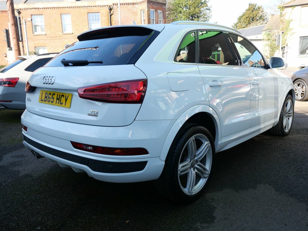 Audi Q3 2.0 Tdi S Line Plus S Tronic Quattro Euro 6 Ss White #4