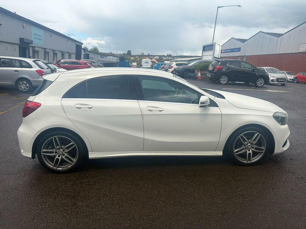 Mercedes-Benz A Class Hatchback 1.5 A180d Amg Line Euro 6 Ss 201 WF66ARZ White #2