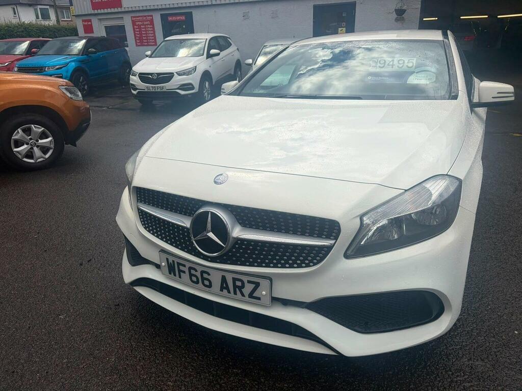 Mercedes-Benz A Class Hatchback 1.5 A180d Amg Line Euro 6 Ss 201 WF66ARZ White #3