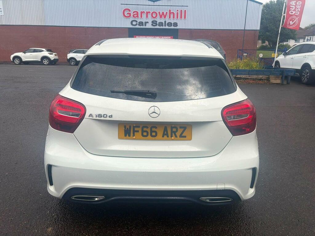 Mercedes-Benz A Class Hatchback 1.5 A180d Amg Line Euro 6 Ss 201 WF66ARZ White #5