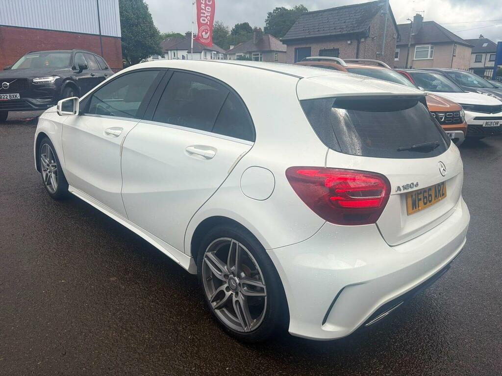 Mercedes-Benz A Class Hatchback 1.5 A180d Amg Line Euro 6 Ss 201 WF66ARZ White #6
