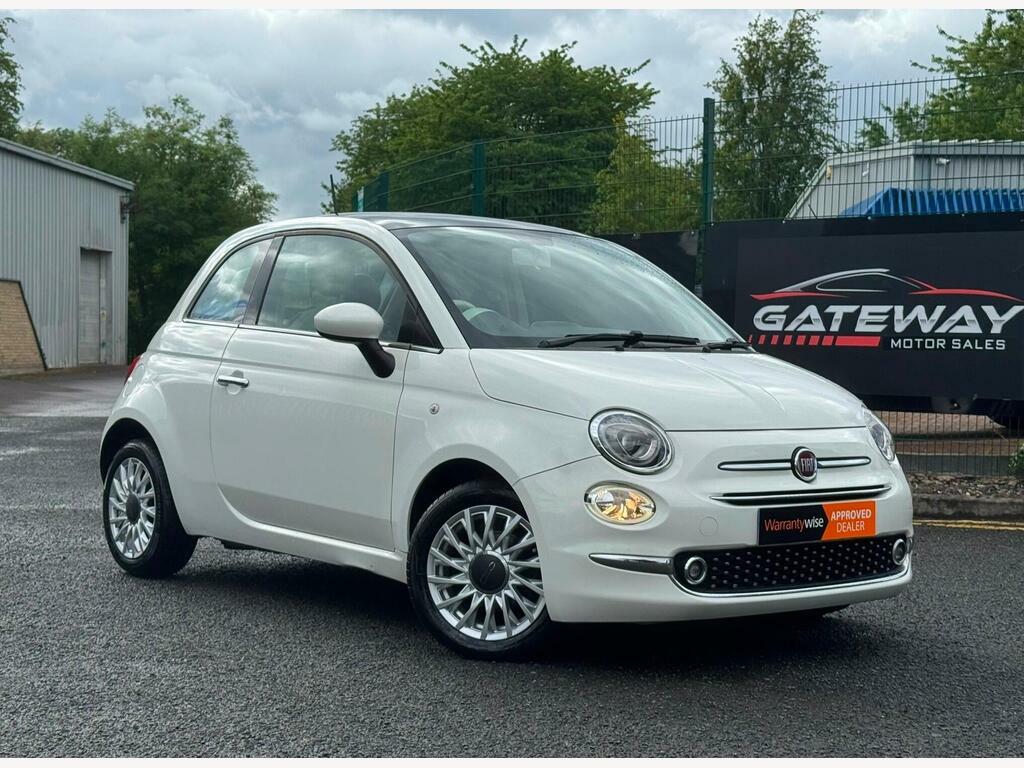 Fiat 500 1.2 Lounge Dualogic Euro 6 S S White