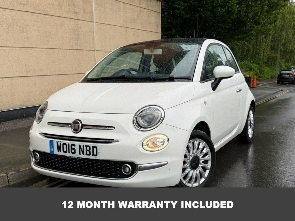 Fiat 500 1.2L Lounge WO16NBD White
