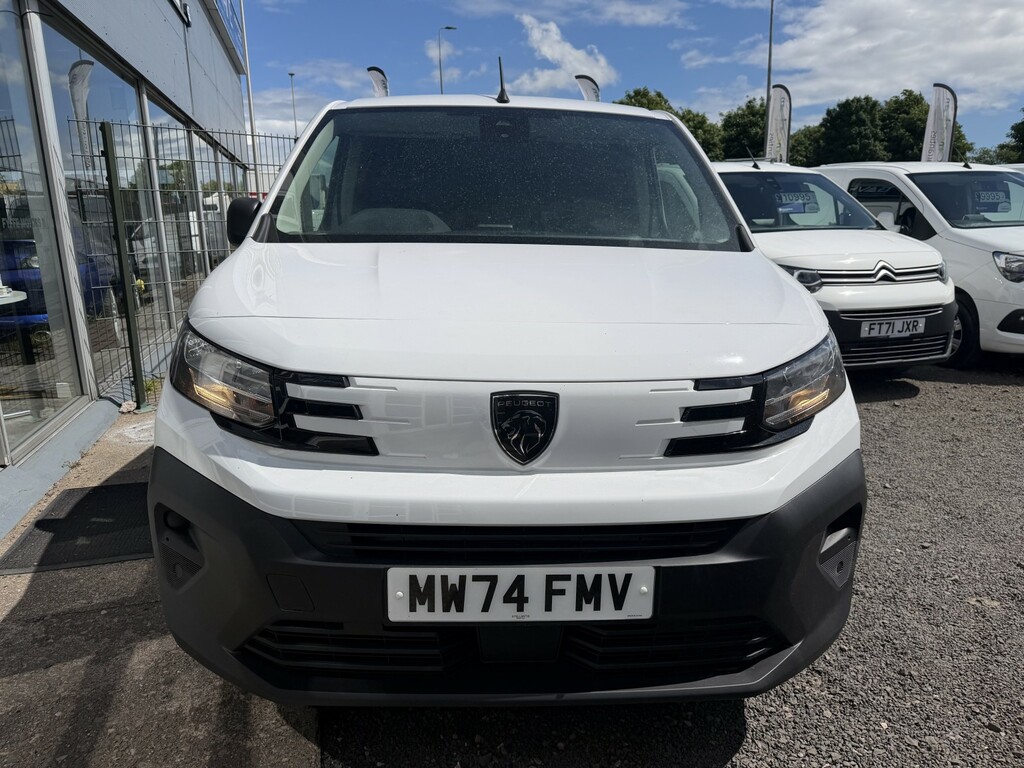 Peugeot Partner Panel Van 1.5 Partner Pv Standard 1.5 Bhdi 100 Ss MW74FMV White #2