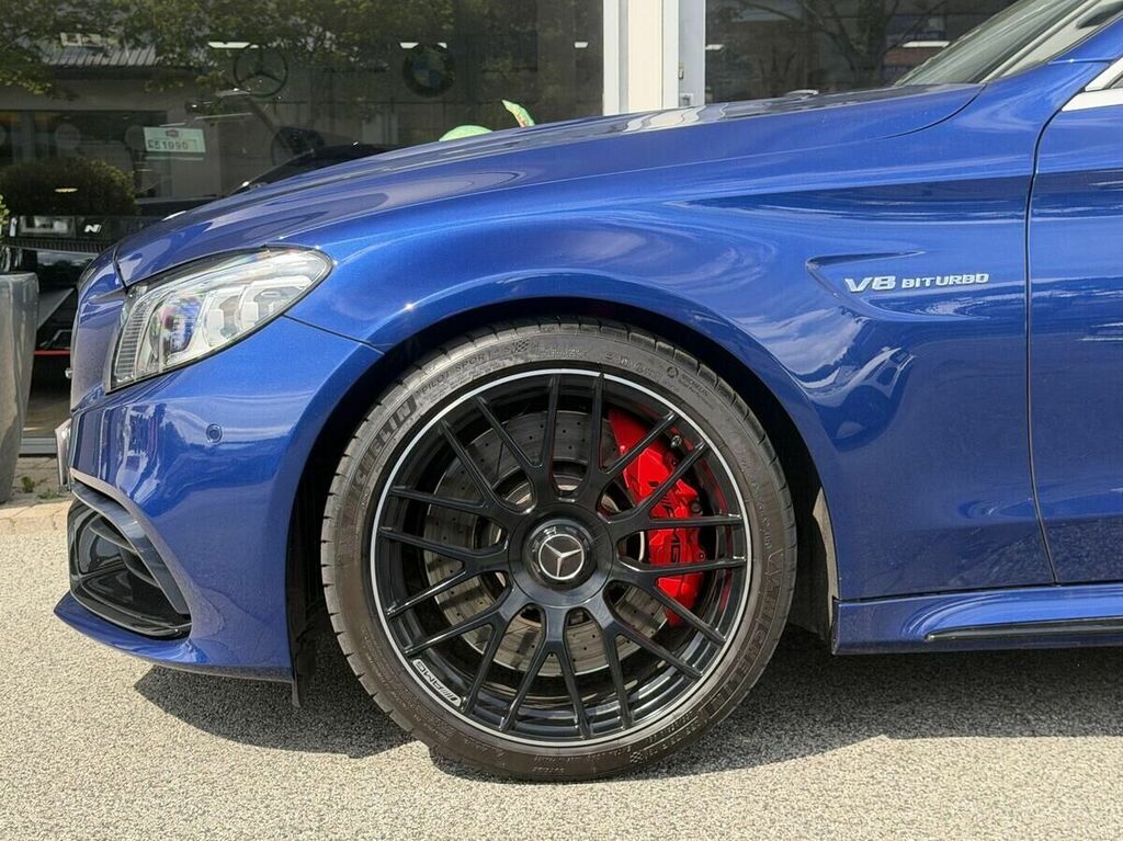 Mercedes-Benz C Class 4.0 C63 V8 Biturbo Amg S Night Edition Premium Pl Blue #3