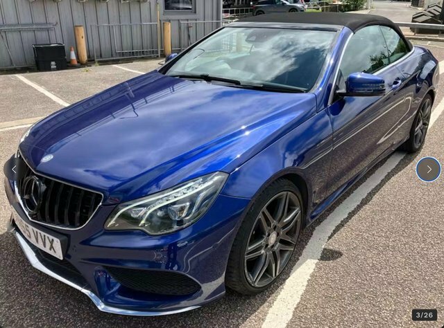 Mercedes-Benz E Class 2.1 E220d Amg Line Edition Cabriolet G-tronic Eur Blue #5