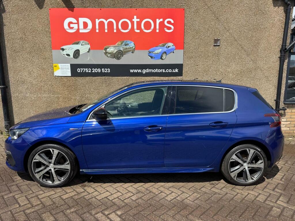 Peugeot 308 Hatchback 1.5 Bluehdi Gt Line Euro 6 Ss 20 Y14NHP Blue #3