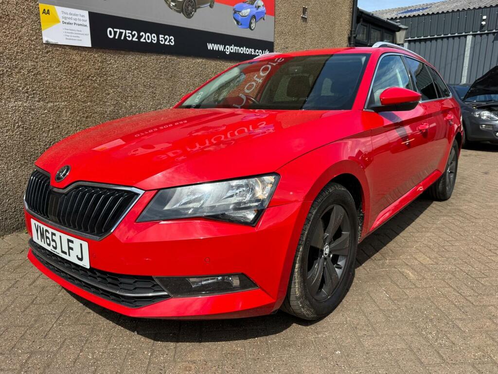 Skoda Superb Estate 2.0 Tdi Se Business Euro 6 Ss 2016 Red