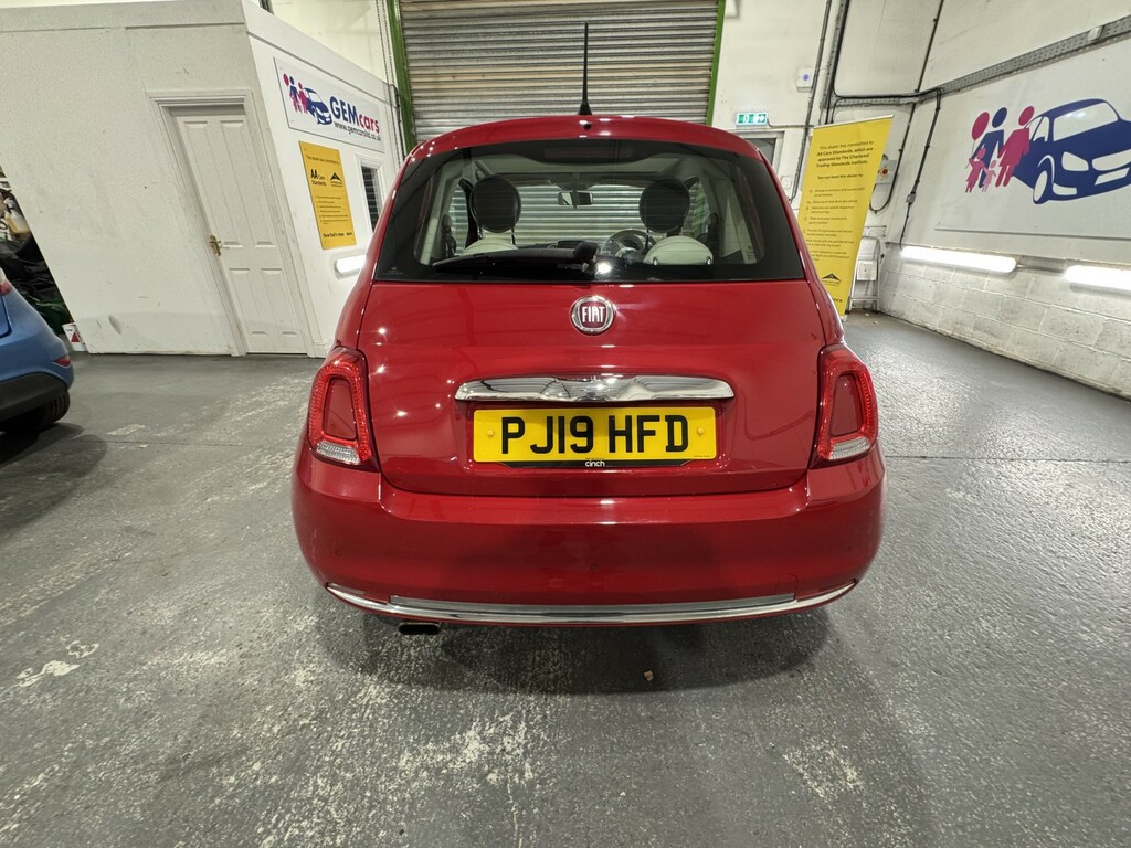 Fiat 500 Hatchback 1.2 1.2 69Hp Lounge 201919 PJ19HFD Red #4