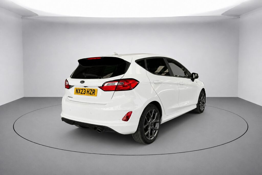 Ford Fiesta Ecoboost St-line Hatchback NX23HZR White #2