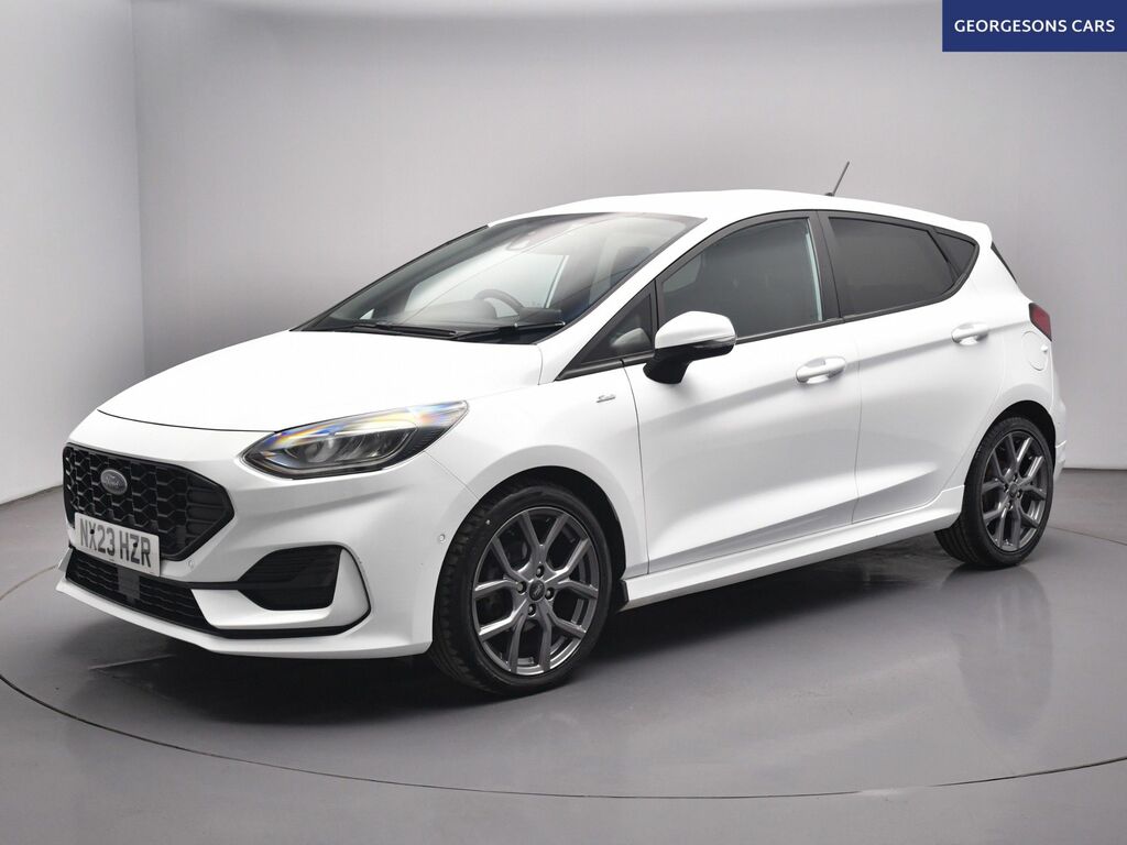 Ford Fiesta Ecoboost St-line Hatchback NX23HZR White #4