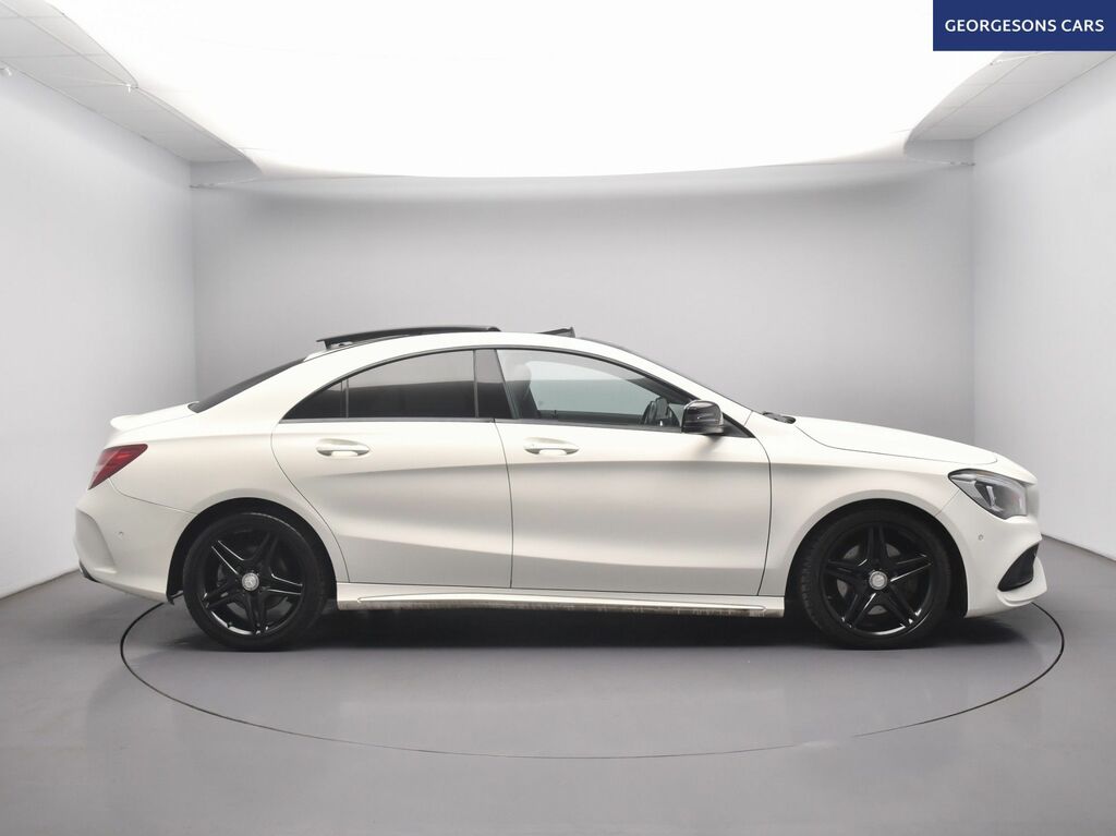 Mercedes-Benz CLA Class Cla220d Amg Line Coupe White #5