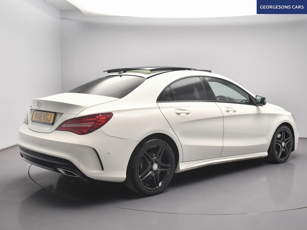Mercedes-Benz CLA Class Cla220d Amg Line Coupe White #6