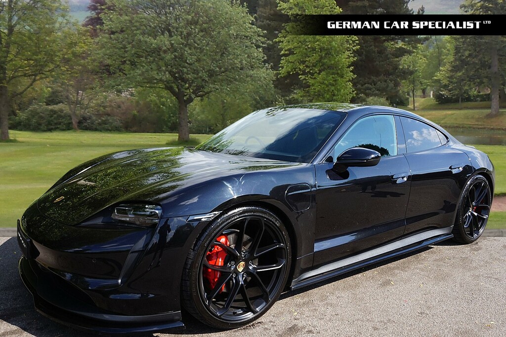 Porsche Taycan Saloon Black #4