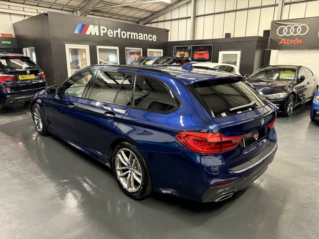 BMW 5 Series 2.0 520D M Sport Touring Blue #2