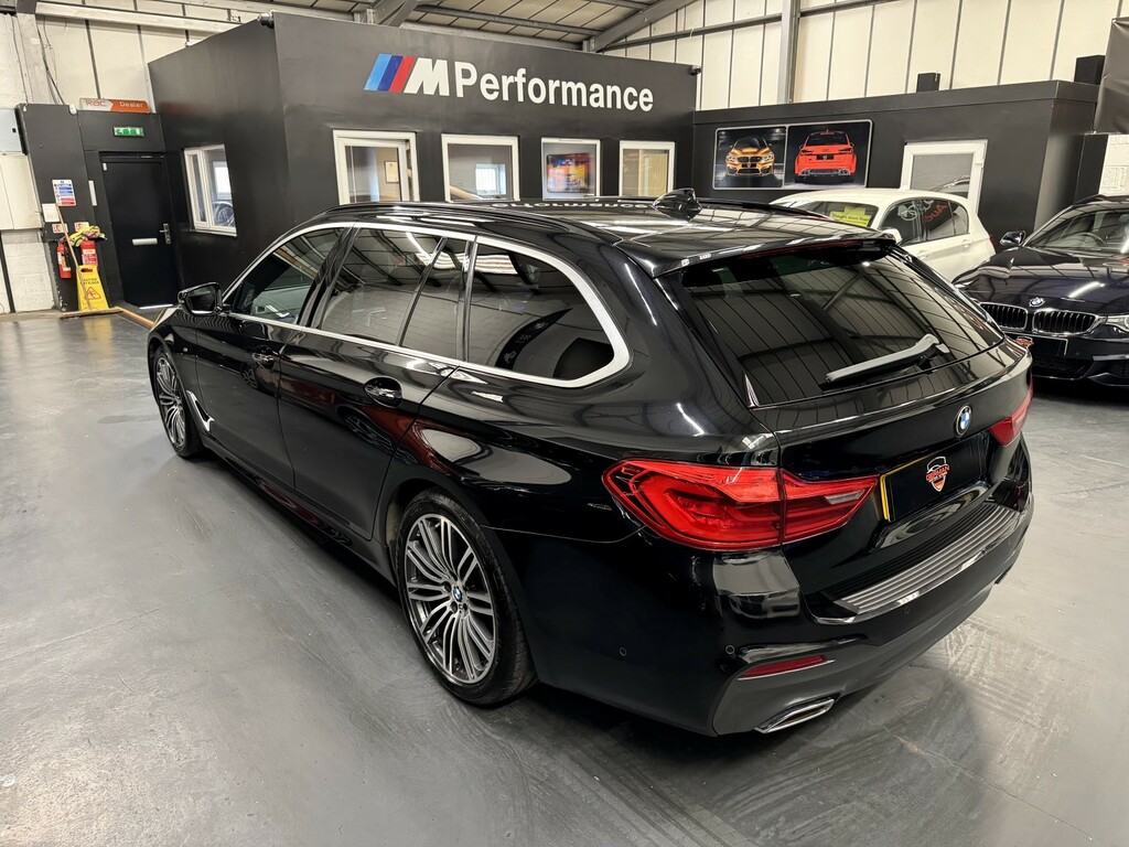 BMW 5 Series 2.0 520D M Sport Touring Black #2