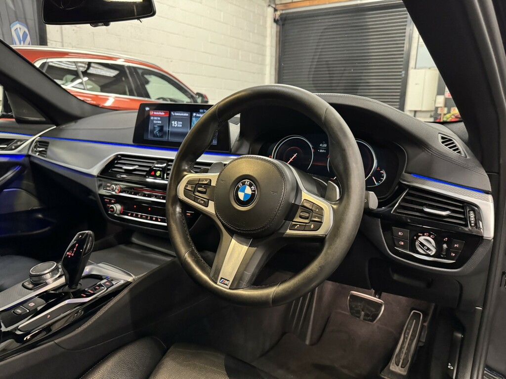 BMW 5 Series 2.0 520D M Sport Touring Black #5