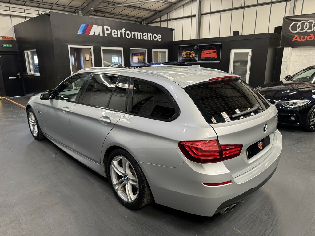 BMW 5 Series 2.0 520D M Sport Touring Silver #2