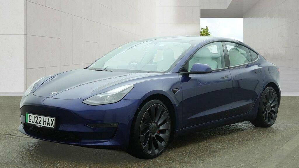 Tesla Model 3 Saloon Dual Motor Performance 4Wde Per Blue
