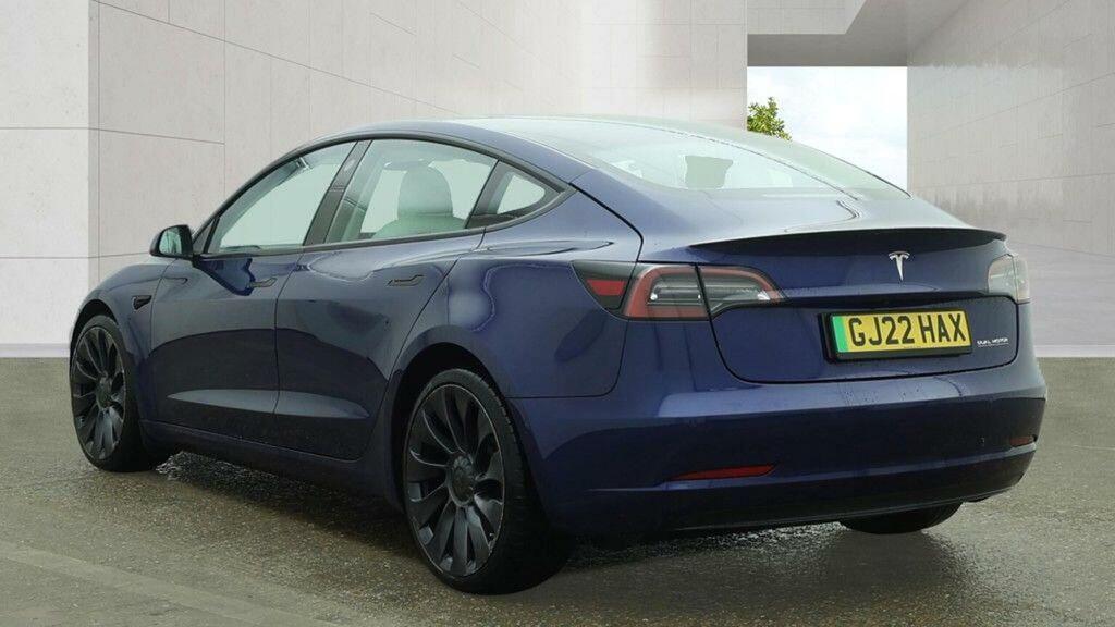 Tesla Model 3 Saloon Dual Motor Performance 4Wde Per Blue #3