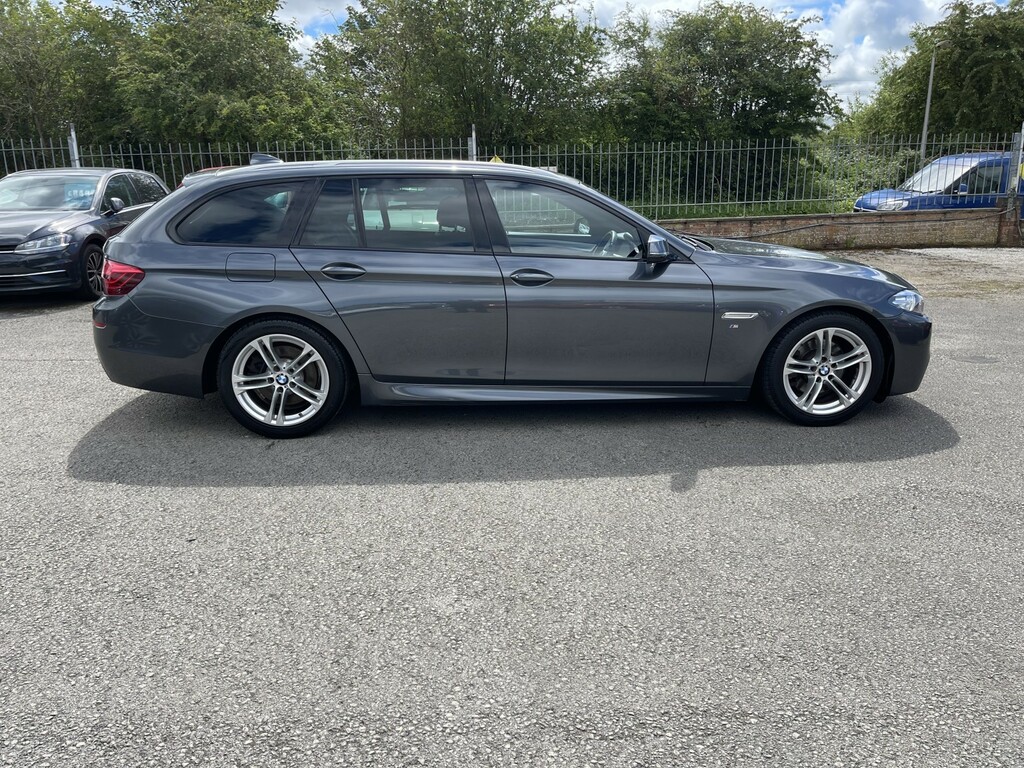 BMW 5 Series 2.0 520D M Sport Touring VA66OPM Grey #2