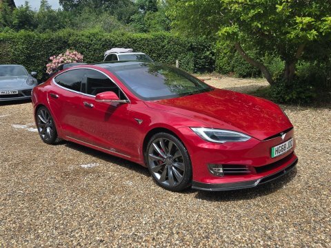 Tesla Model S P100dl Dual Motor Red