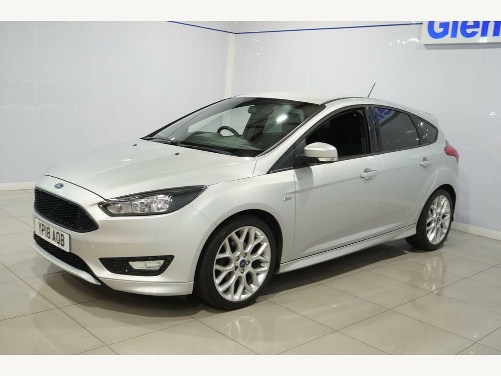 Ford Focus 1.0T Ecoboost St-line Euro 6 S S YP18AOB Silver #6