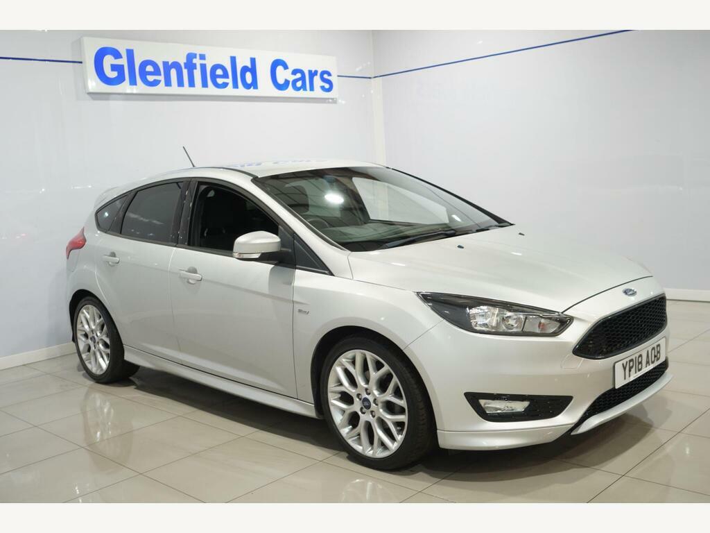 Ford Focus 1.0T Ecoboost St-line Euro 6 S S YP18AOB Silver #4