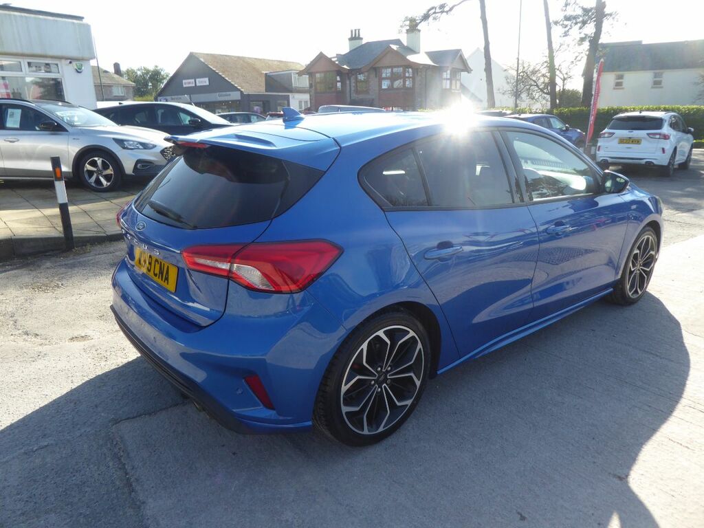 Ford Focus 1.0 Ecoboost St-line X Navigation 125 Ps 2 Owners WD19CNA Blue #2