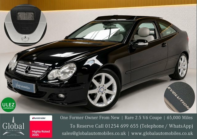 Mercedes-Benz C Class 2.5 C230 Se Coupe Black