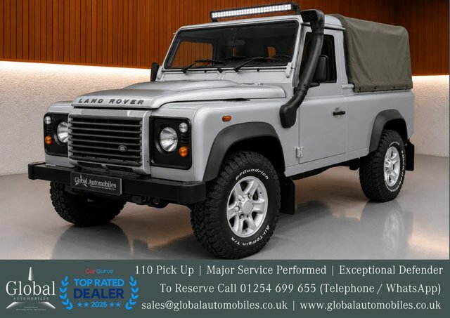 Land Rover Defender 110 2.4 Tdci Pickup Silver