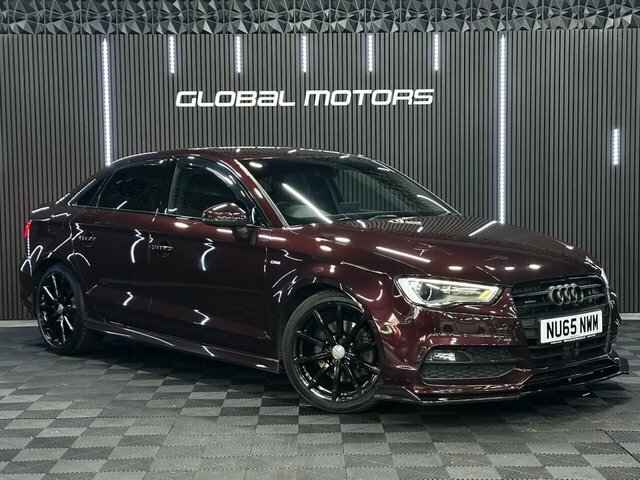 Audi A3 2015 2.0 Tdi S Line Saloon S Tronic Qua Red