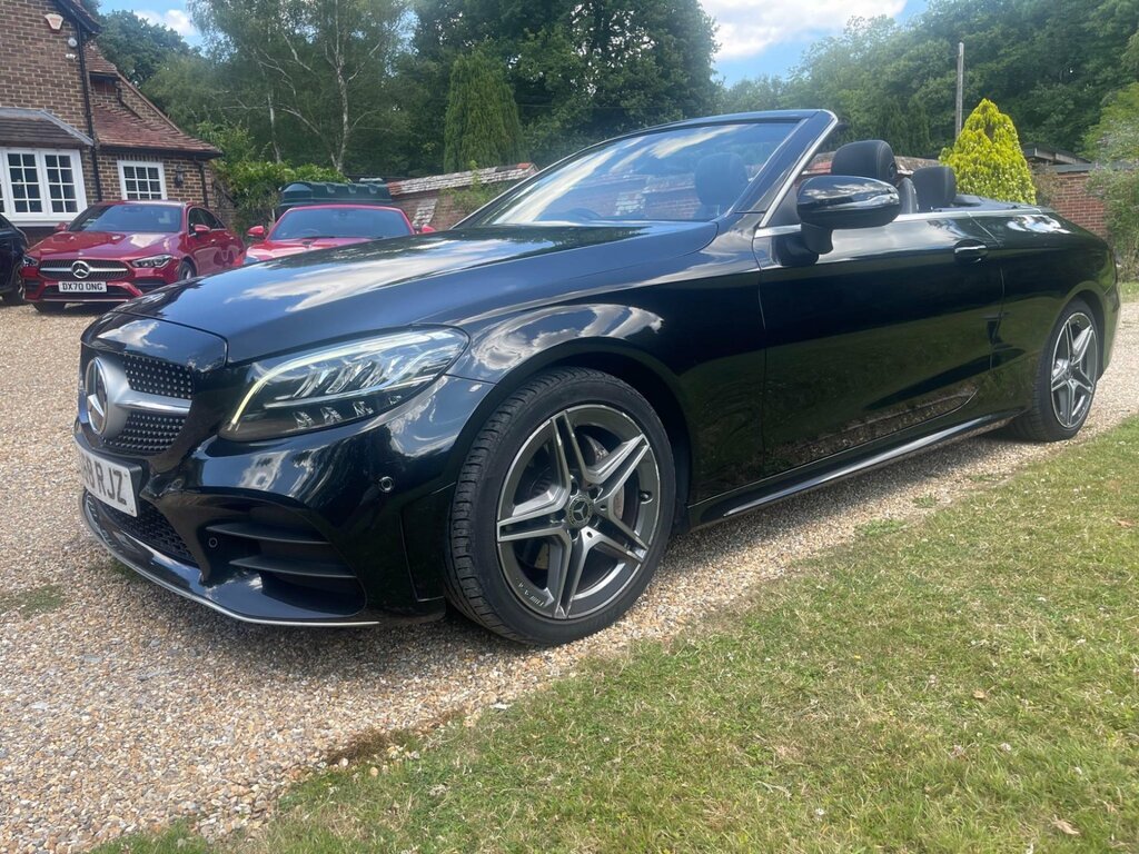 Mercedes-Benz C Class 1.5 C200 Mhev Amg Line Cabriolet G-tron LS68RJZ Black #2