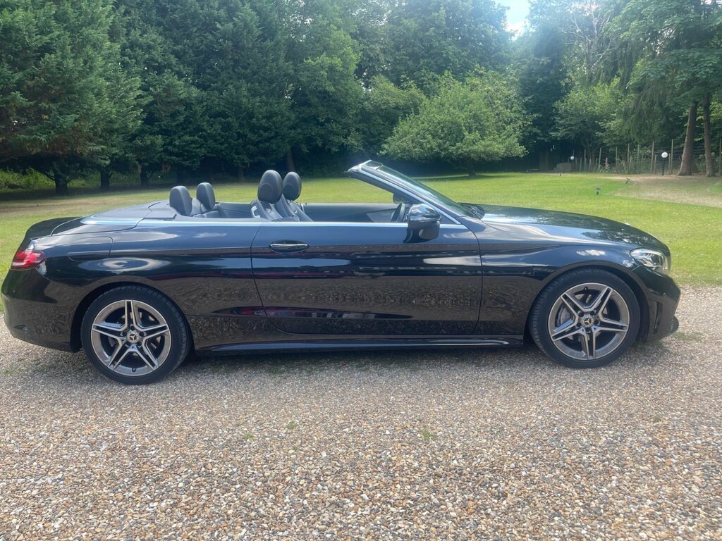 Mercedes-Benz C Class 1.5 C200 Mhev Amg Line Cabriolet G-tron LS68RJZ Black #3