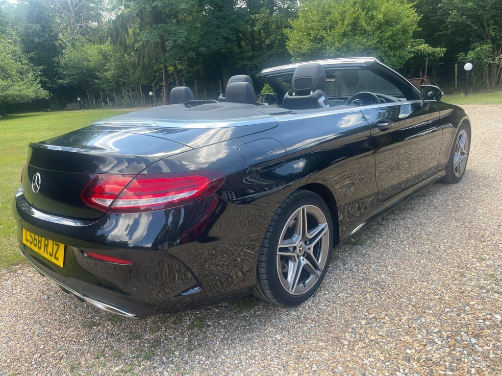 Mercedes-Benz C Class 1.5 C200 Mhev Amg Line Cabriolet G-tron LS68RJZ Black #5
