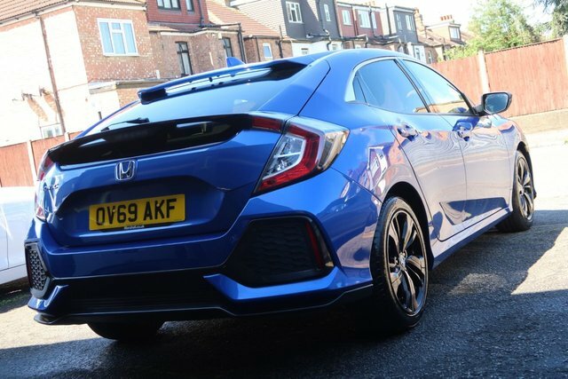 Honda Civic 2019 1.0 Vtec Turbo Sr Hatchback OV69AKF Blue #4