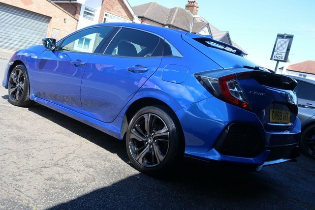 Honda Civic 2019 1.0 Vtec Turbo Sr Hatchback OV69AKF Blue #6
