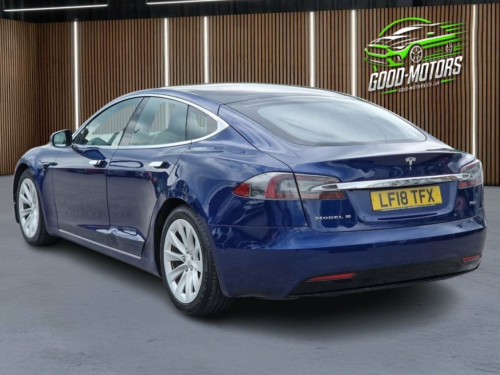 Tesla Model S Hatchback Blue #6