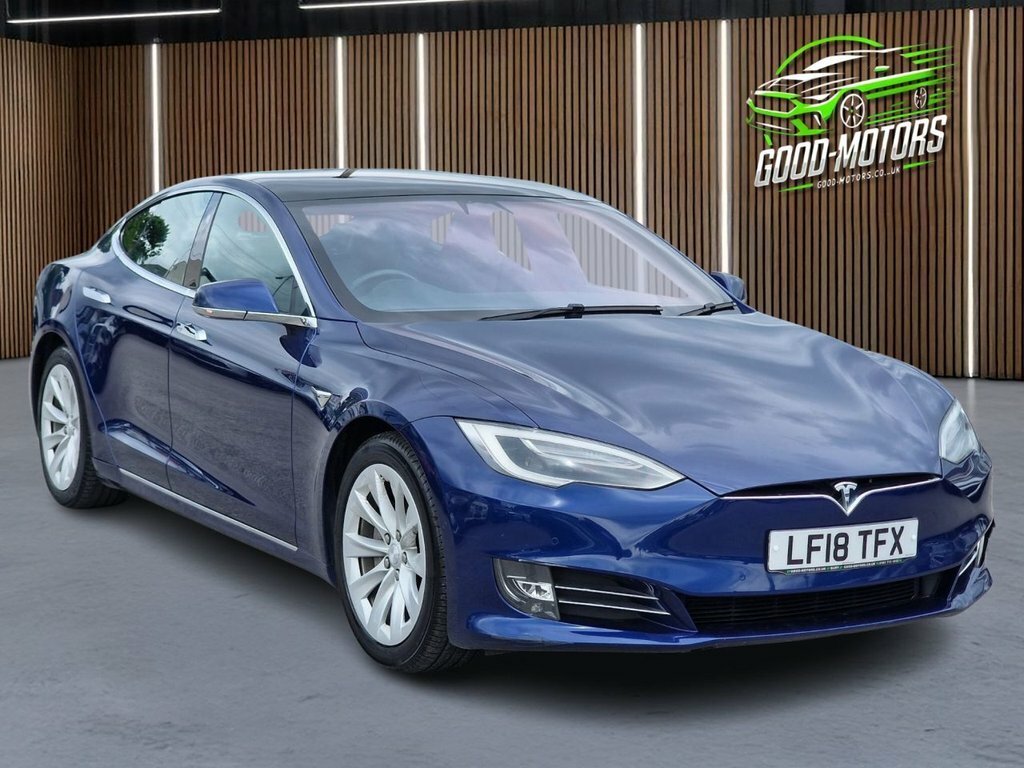 Tesla Model S Hatchback Blue #2