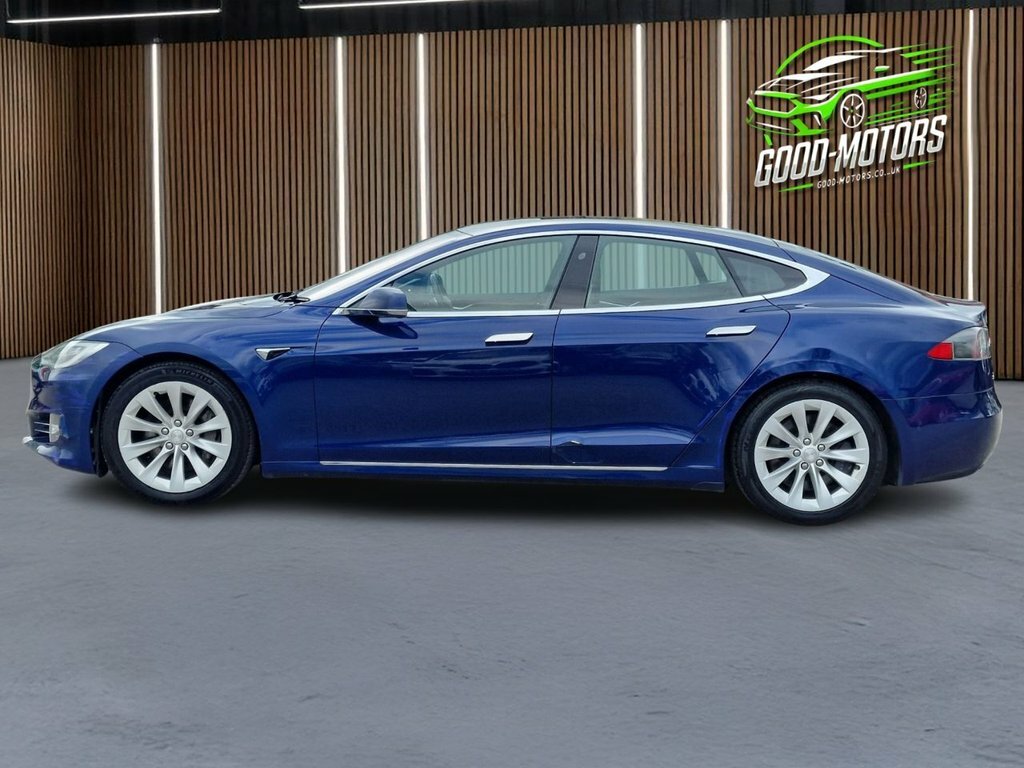 Tesla Model S Hatchback Blue #5